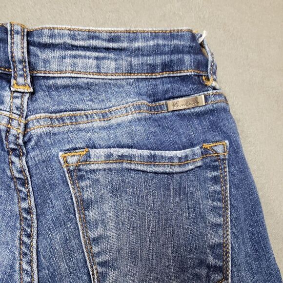 KANCAN Dark Wash Distressed Destroyed Skinny Jeans - Picture 4 of 16